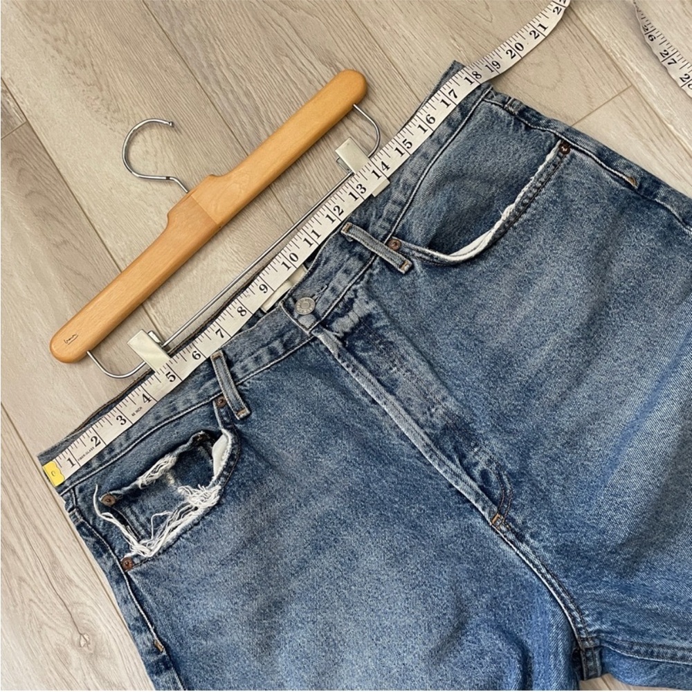 Agolde Vintage Blue Straight Jeans - Picture 3 of 6